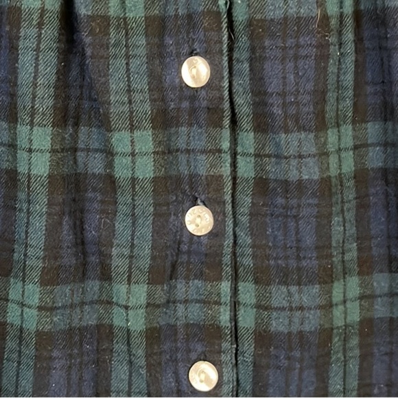 Lanz of Salzburg green blue tartan plaid nightgown - Picture 8 of 8